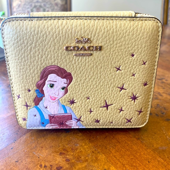 Coach Handbags - Disney Coach Belle jewelry box NWT yellow leather
